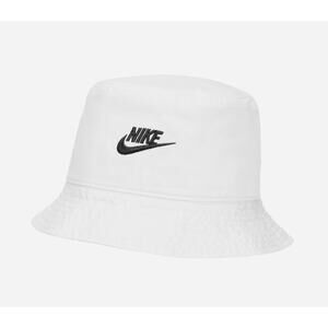 Nike Apex Futura Washed Bucket Hat Cap White Black Size Medium M FB5381 100 NEW
